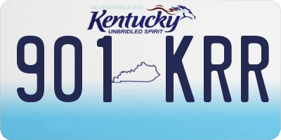 KY license plate 901KRR