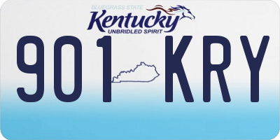 KY license plate 901KRY