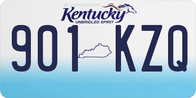 KY license plate 901KZQ