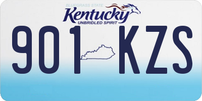 KY license plate 901KZS