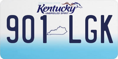 KY license plate 901LGK
