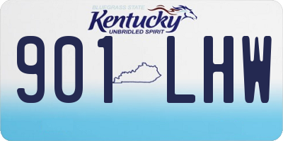 KY license plate 901LHW