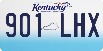 KY license plate 901LHX