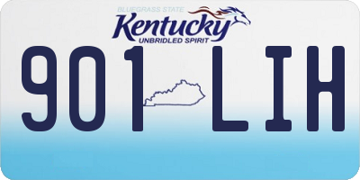 KY license plate 901LIH