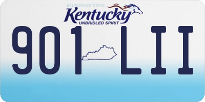 KY license plate 901LII