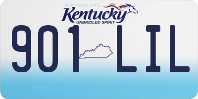 KY license plate 901LIL