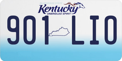KY license plate 901LIO