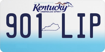 KY license plate 901LIP