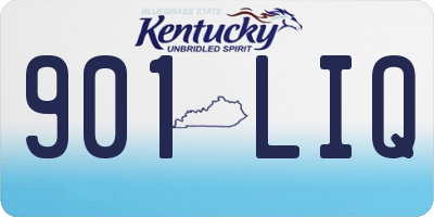 KY license plate 901LIQ