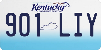 KY license plate 901LIY