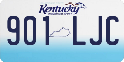 KY license plate 901LJC
