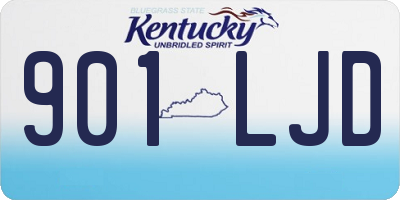 KY license plate 901LJD