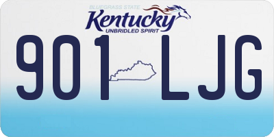 KY license plate 901LJG