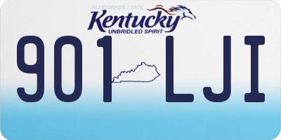 KY license plate 901LJI
