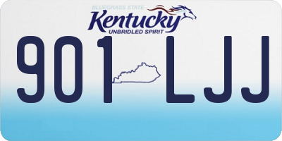 KY license plate 901LJJ