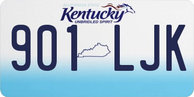 KY license plate 901LJK