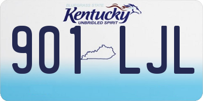 KY license plate 901LJL