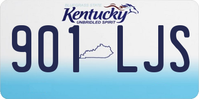 KY license plate 901LJS