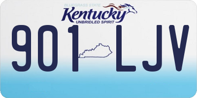 KY license plate 901LJV