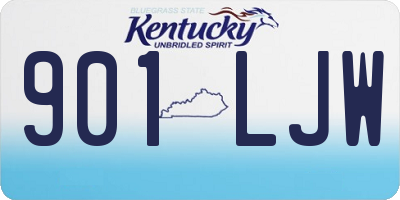KY license plate 901LJW