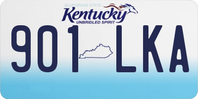 KY license plate 901LKA