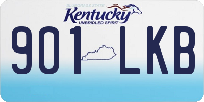 KY license plate 901LKB