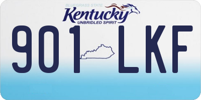 KY license plate 901LKF