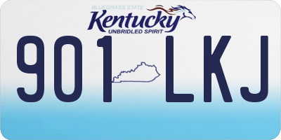 KY license plate 901LKJ