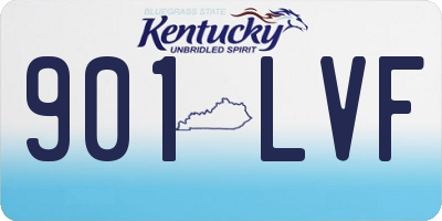 KY license plate 901LVF
