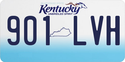 KY license plate 901LVH