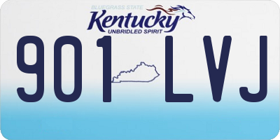 KY license plate 901LVJ