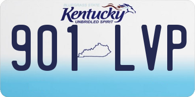 KY license plate 901LVP