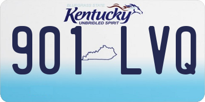 KY license plate 901LVQ