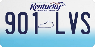 KY license plate 901LVS