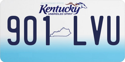 KY license plate 901LVU
