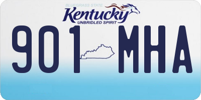 KY license plate 901MHA