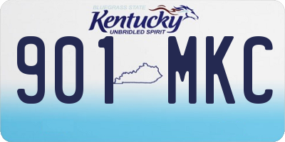KY license plate 901MKC
