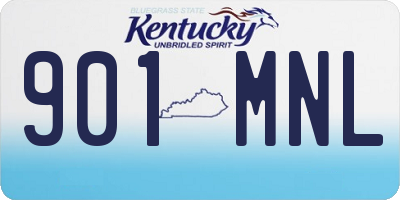 KY license plate 901MNL