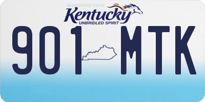 KY license plate 901MTK