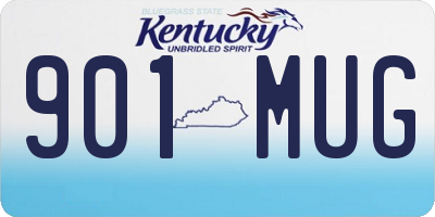 KY license plate 901MUG