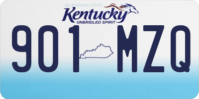 KY license plate 901MZQ