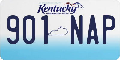 KY license plate 901NAP