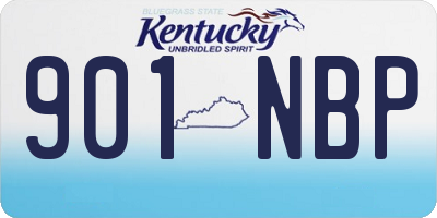 KY license plate 901NBP