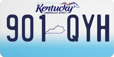KY license plate 901QYH