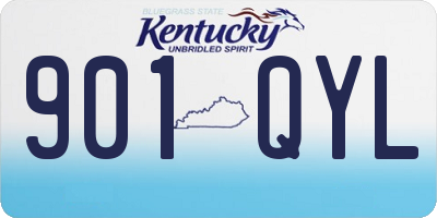 KY license plate 901QYL