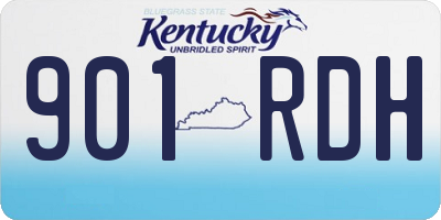 KY license plate 901RDH