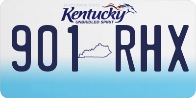 KY license plate 901RHX