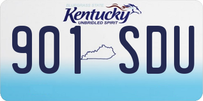 KY license plate 901SDU