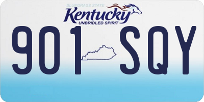 KY license plate 901SQY