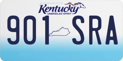 KY license plate 901SRA